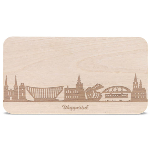 Frühstücksbrettchen Skyline Wuppertal