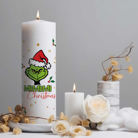 Große Kerze "Grinch Mimimi"