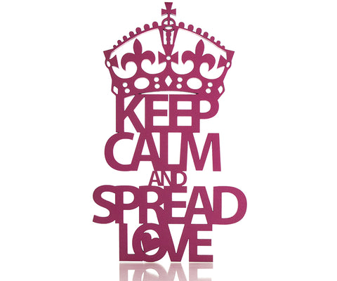 Keep Calm and Spread Love Deko Schriftzug