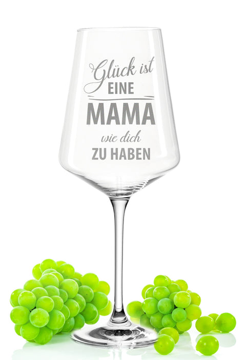 Leonardo Puccini Weinglas "Glück ist eine Mama wie Dich zu haben"