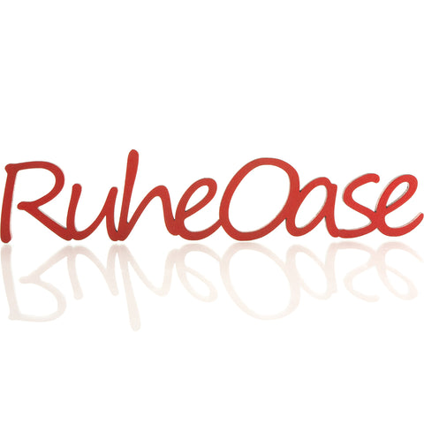 Ruheoase Deko Schriftzug