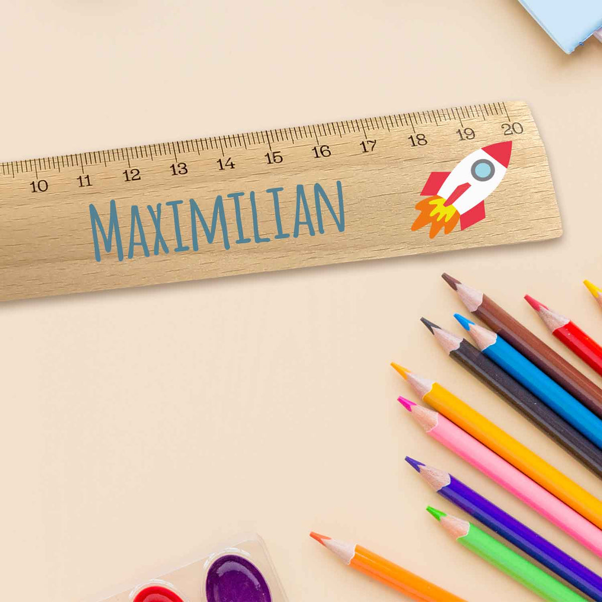 Lineale aus Holz für Schulkinder