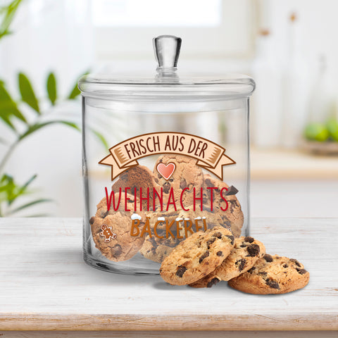 Leonardo Keksglas mit Motiv Frisch Aus der Weihnachtsbäckerei