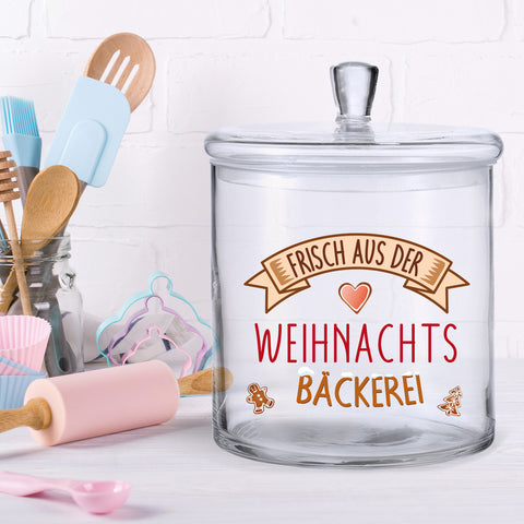 Leonardo Keksglas mit Motiv Frisch Aus der Weihnachtsbäckerei