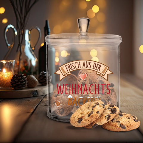Leonardo Keksglas mit Motiv Frisch Aus der Weihnachtsbäckerei