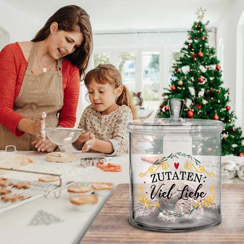 Leonardo Keksglas mit Motiv Weihnachts Kalorien zählen nicht