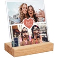 Beste Freunde Foto Geschenk aus Acrylglas mit zwei Fotos