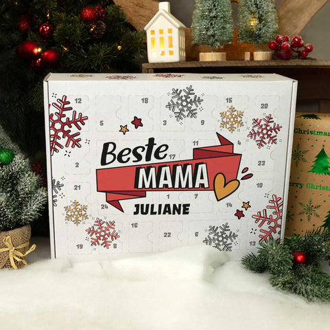 Personalisierter DIY Adventskalender mit Beste/Bester Design zum selbst Befüllen