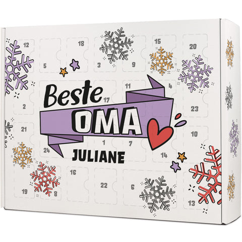Personalisierter DIY Adventskalender mit Beste/Bester Design zum selbst Befüllen