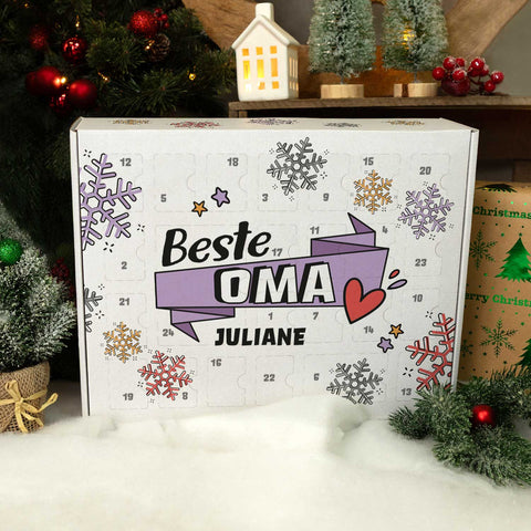 Personalisierter DIY Adventskalender mit Beste/Bester Design zum selbst Befüllen