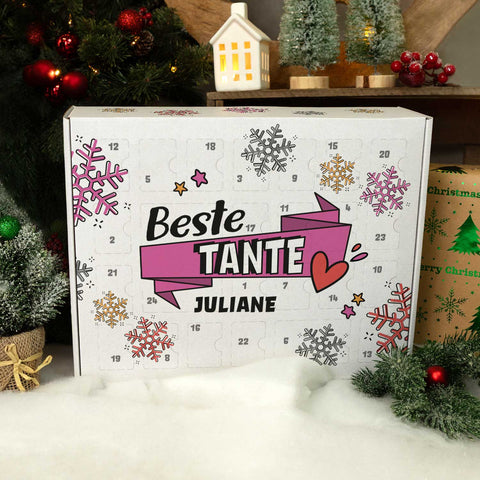 Personalisierter DIY Adventskalender mit Beste/Bester Design zum selbst Befüllen