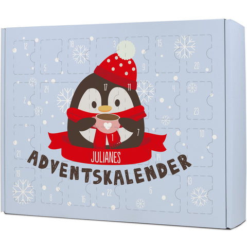Personalisierter DIY Adventskalender mit Weihnachtstiere Design zum selbst Befüllen