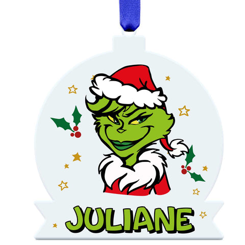 Christbaumschmuck aus Acryl - Grinch - Weihnachtsanhänger