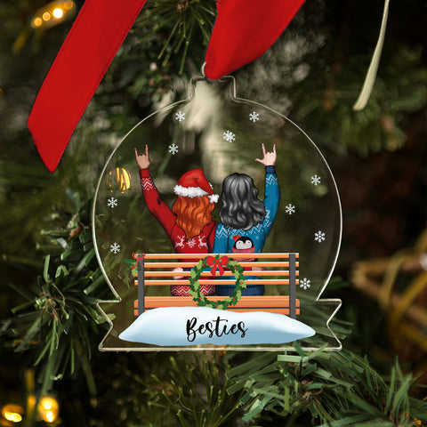 Christbaumschmuck aus Acryl - Konfigurator Freundinnen - Weihnachtsanhänger