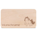 Frühstücksbrettchen für Kinder im " Einhorn" Design mit Wunschname