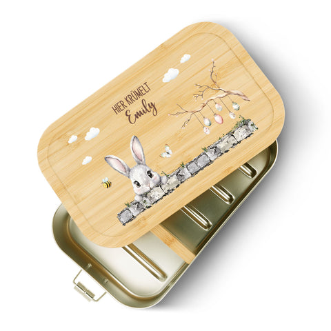 Brotdose mit Deckel für Kinder mit UV-Druck - Frohe Ostern - Versch. Motive