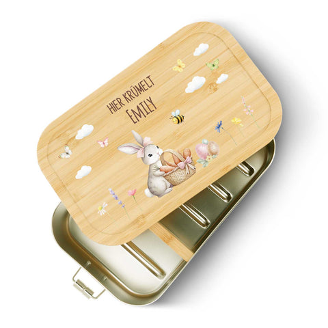 Brotdose mit Deckel für Kinder mit UV-Druck - Frohe Ostern - Versch. Motive