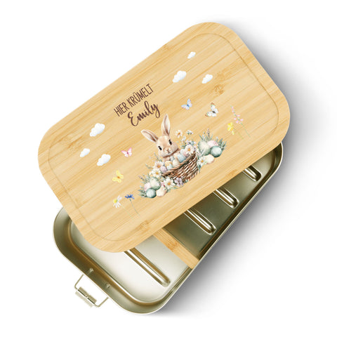Brotdose mit Deckel für Kinder mit UV-Druck - Frohe Ostern - Versch. Motive