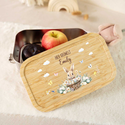 Brotdose mit Deckel für Kinder mit UV-Druck - Frohe Ostern - Versch. Motive