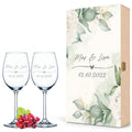 Leonardo Gläser mit Gravur im "Wedding Love" Design als Set