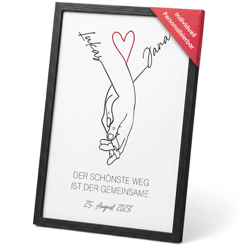 Personalisiertes Poster - Der schönste Weg - Personalisiertes Geschenk