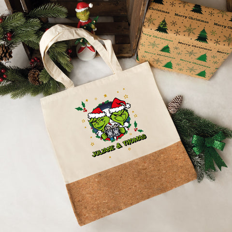 Einkaufstasche Kork - Grinch