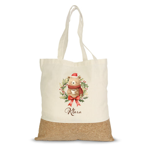 Einkaufstasche Kork - Kranztiere