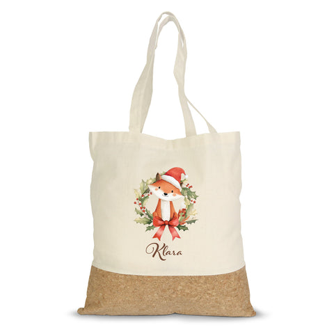 Einkaufstasche Kork - Kranztiere