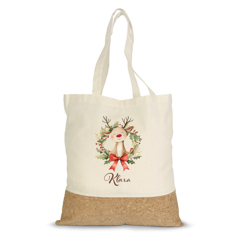 Einkaufstasche Kork - Kranztiere