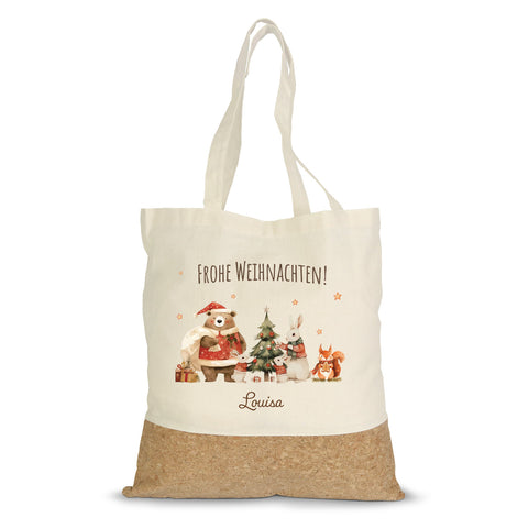 Einkaufstasche Kork - Pullovertiere