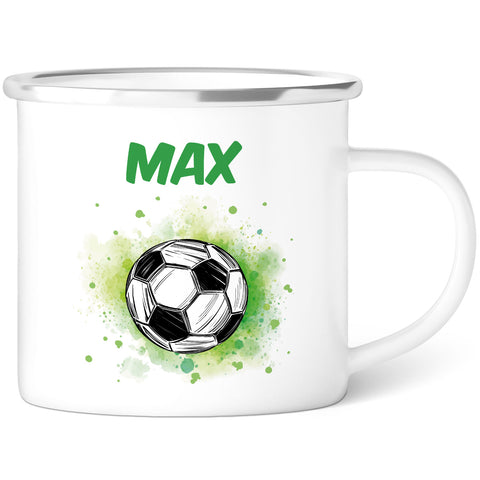 Emaille Tasse für Kinder - Personalisiert mit Namen & 8 liebevollen Motiven
