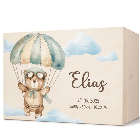 Erinnerungskiste für Kinder mit UV-Druck - Bärchen