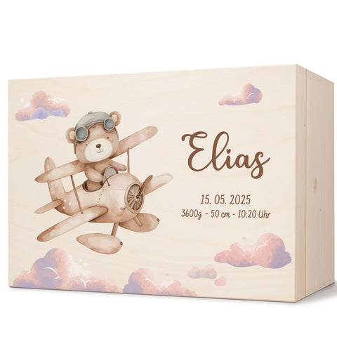 Erinnerungskiste für Kinder mit UV-Druck - Bärchen