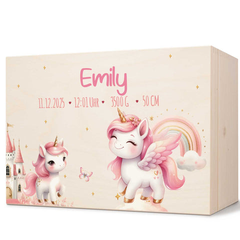 Erinnerungskiste für Kinder mit UV-Druck - Pegasus