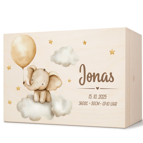 Erinnerungskiste für Kinder mit UV-Druck - Wolken