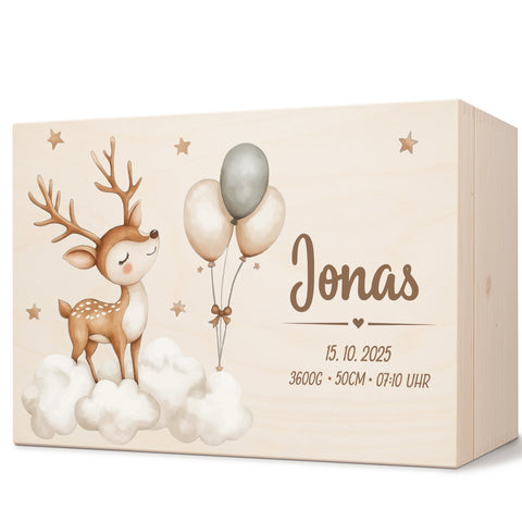 Erinnerungskiste für Kinder mit UV-Druck - Wolken