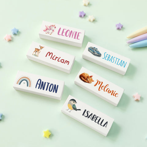 Personalisiertes Radiergummi zur Einschulung