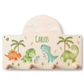 Personalisierte Garderobe fürs Kinderzimmer - Dino