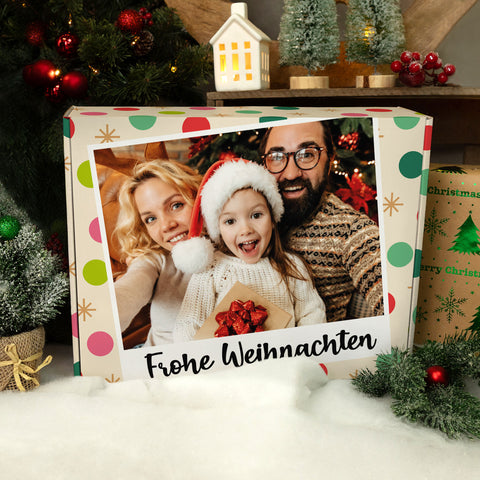 Personalisierte DIY Geschenkbox mit Retro Foto Design
