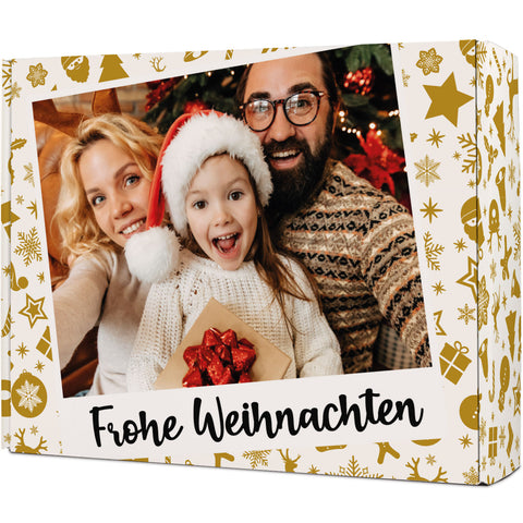 Personalisierte DIY Geschenkbox mit Retro Foto Design