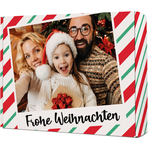 Personalisierte DIY Geschenkbox mit Retro Foto Design