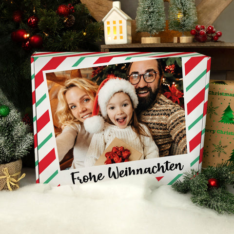 Personalisierte DIY Geschenkbox mit Retro Foto Design