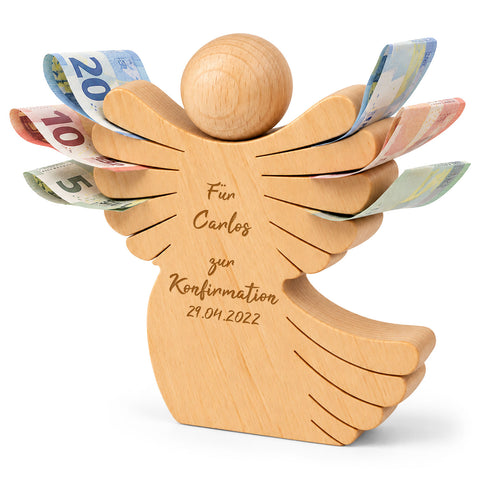 Holzengel Konfirmation – Produktansicht