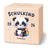 Motiv Panda blau