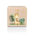 Spardose aus Holz - Safari Tiere - mit Namen personalisiert