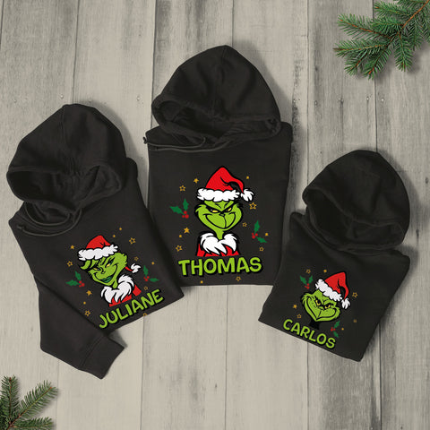 Personalisierter Unisex Hoodie - Grinch