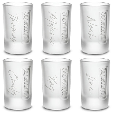 Jägermeister Shot Gläser - 1er & 6er Set - Personalisierte Schnapsgläser mit Name