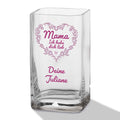 Blumenvase mit UV-Druck - Mama lieb haben - Personalisiert mit Namen - Deko Vase als Geschenk