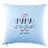 Farbe Kissen Hellblau