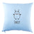 Farbe Kissen Hellblau